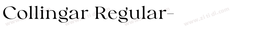 Collingar Regular字体转换